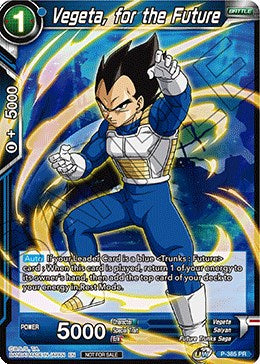 Vegeta, for the Future (Tournament Pack Vol. 8) (P-385) [Tournament Promotion Cards] | Enigma On Main