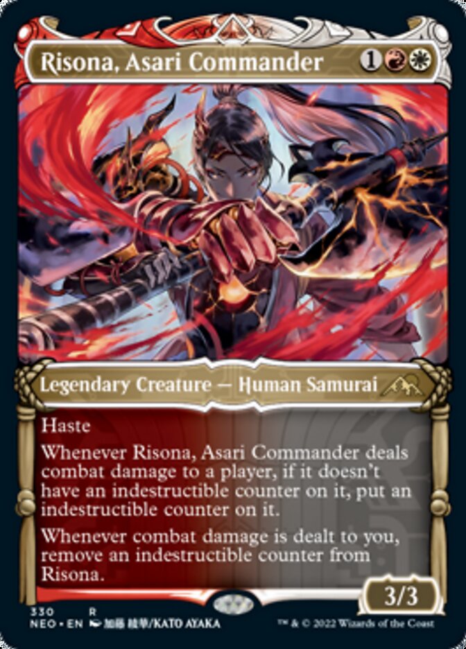 Risona, Asari Commander (Showcase Samurai) [Kamigawa: Neon Dynasty] | Enigma On Main