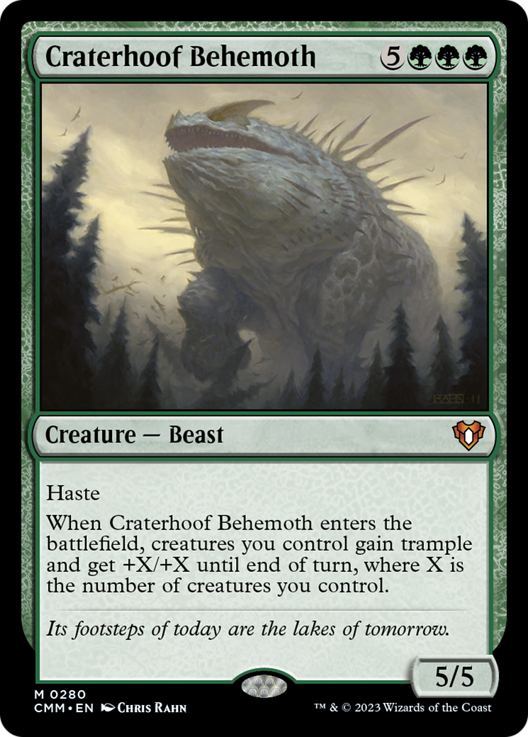 Craterhoof Behemoth [Commander Masters] | Enigma On Main