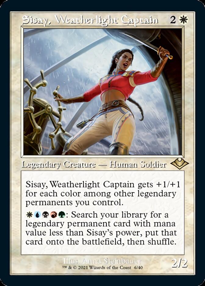 Sisay, Weatherlight Captain (Retro Foil Etched) [Modern Horizons] | Enigma On Main