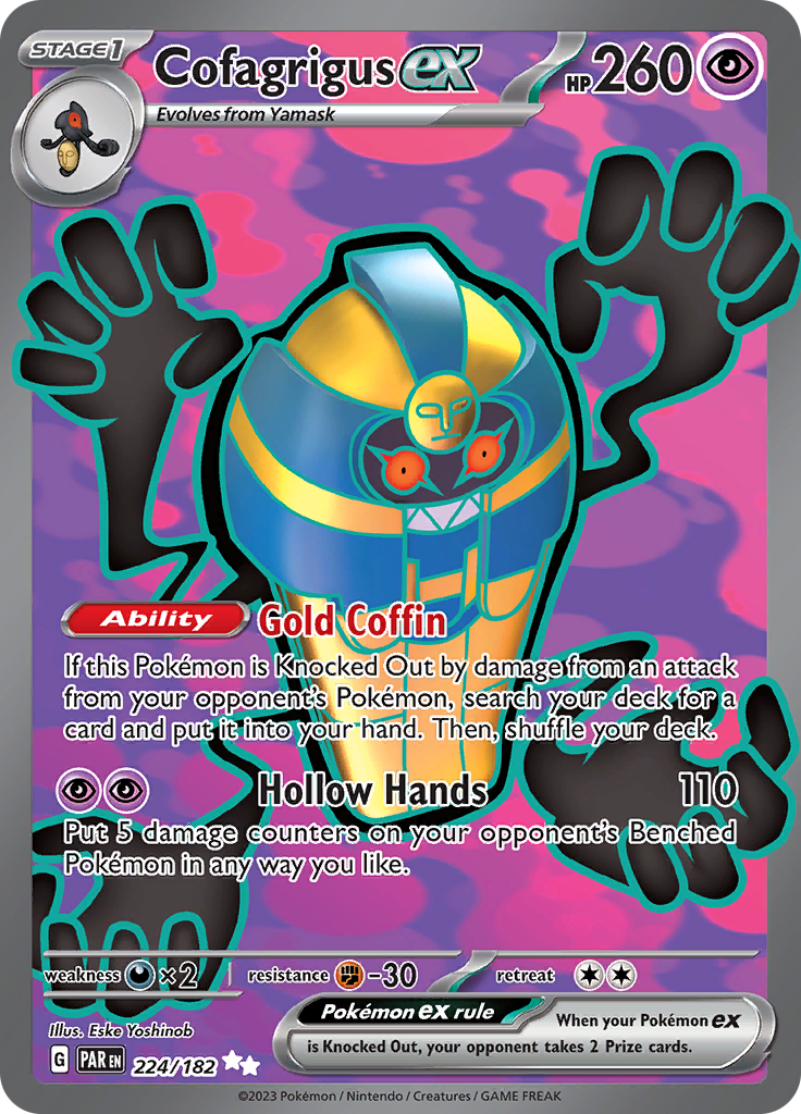 Cofagrigus ex (224/182) [Scarlet & Violet: Paradox Rift] | Enigma On Main