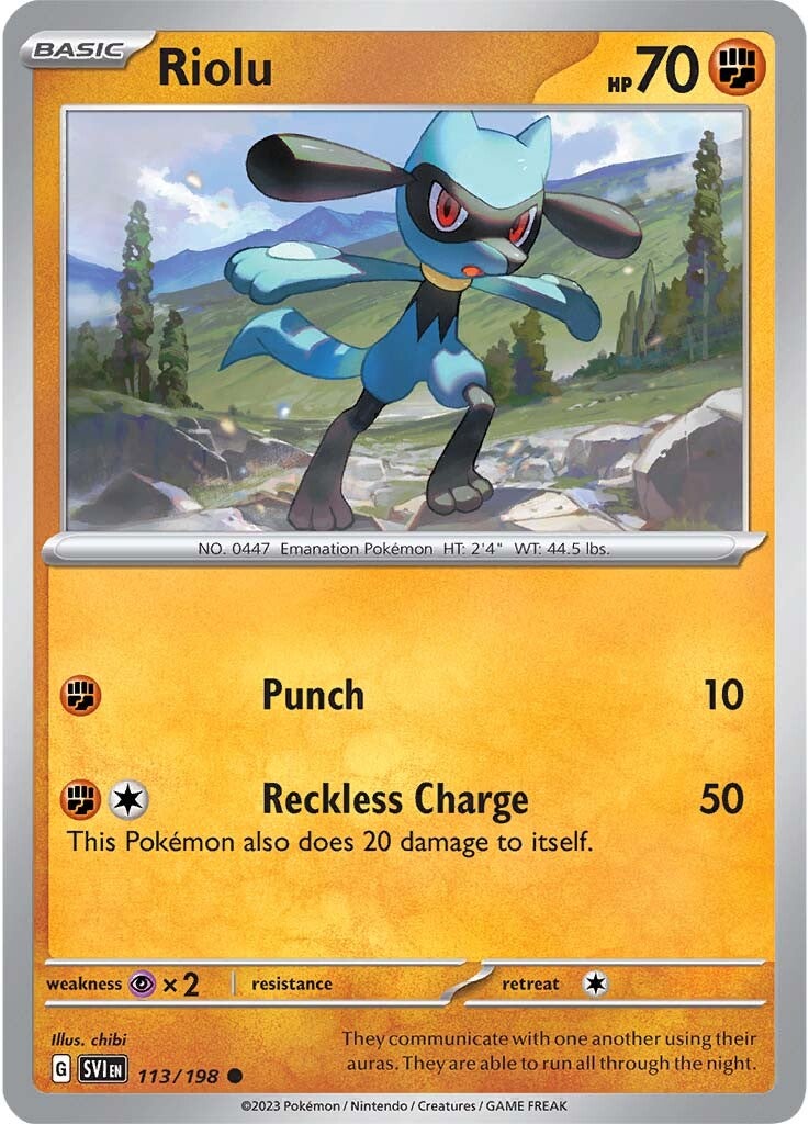 Riolu (113/198) [Scarlet & Violet: Base Set] | Enigma On Main