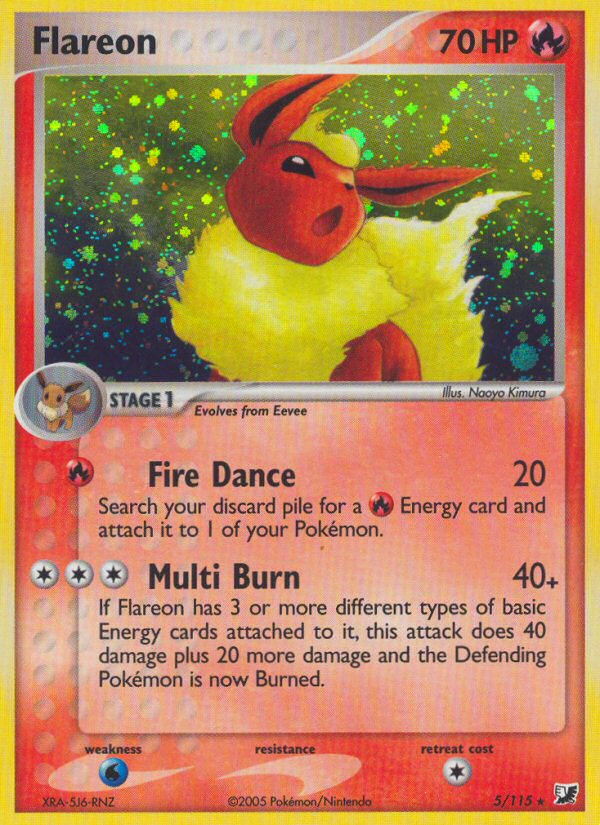 Flareon (5/115) [EX: Unseen Forces] | Enigma On Main