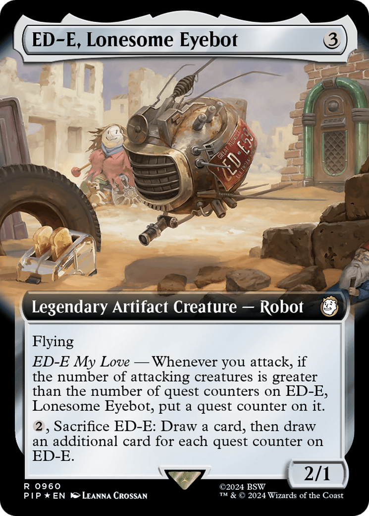 ED-E, Lonesome Eyebot (Extended Art) (Surge Foil) [Fallout] | Enigma On Main