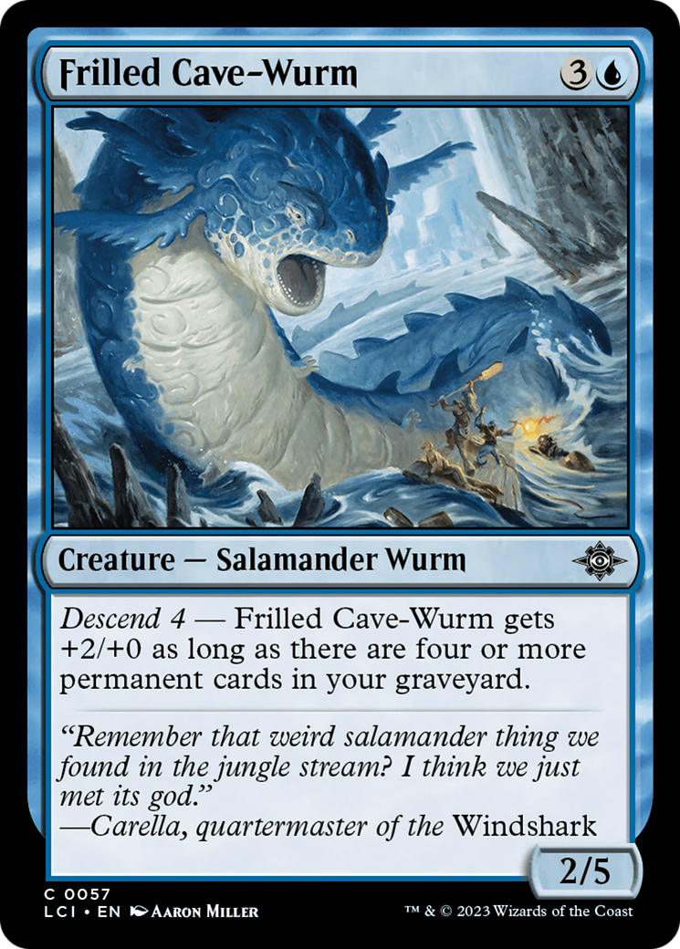 Frilled Cave-Wurm [The Lost Caverns of Ixalan] | Enigma On Main