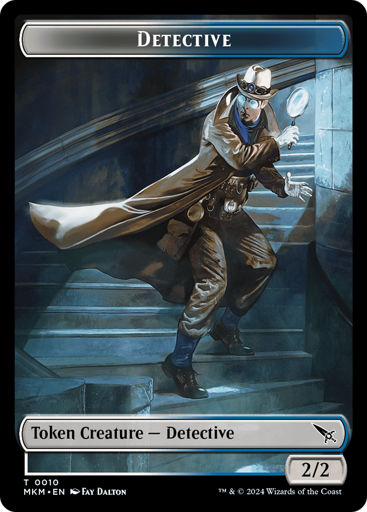 Detective // Thopter (0019) Double-Sided Token [Murders at Karlov Manor Tokens] | Enigma On Main