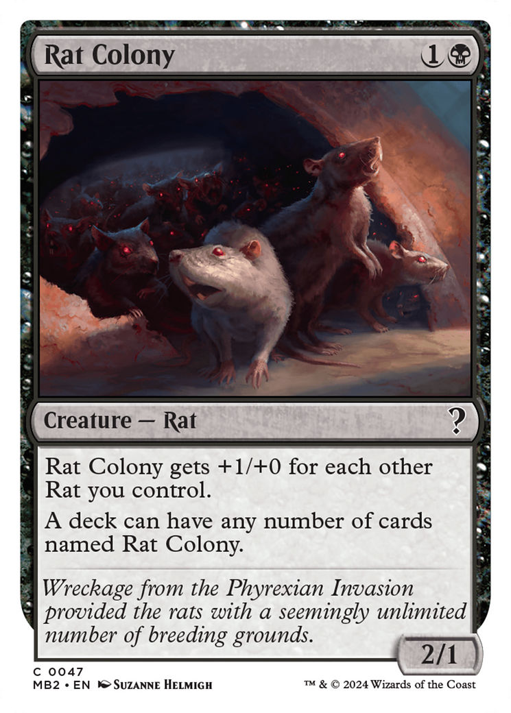 Rat Colony (White Border) [Mystery Booster 2] | Enigma On Main