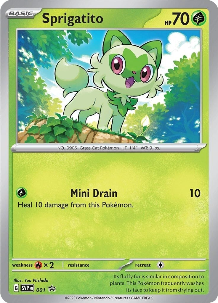 Sprigatito (001) [Scarlet & Violet: Black Star Promos] | Enigma On Main