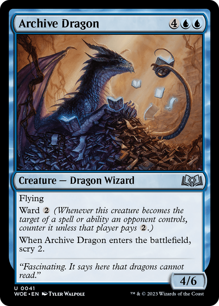 Archive Dragon [Wilds of Eldraine] | Enigma On Main