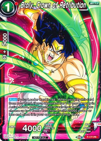 Broly, Crown of Retribution (P-177) [Promotion Cards] | Enigma On Main