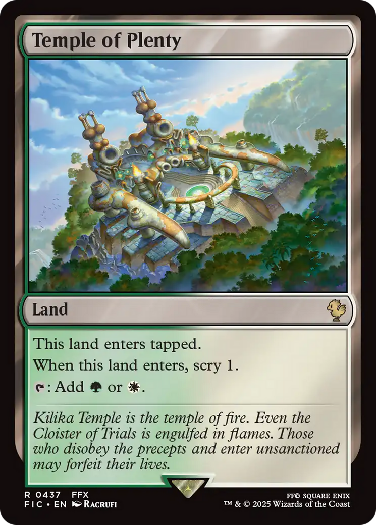 Temple of Plenty [FINAL FANTASY Commander] | Enigma On Main