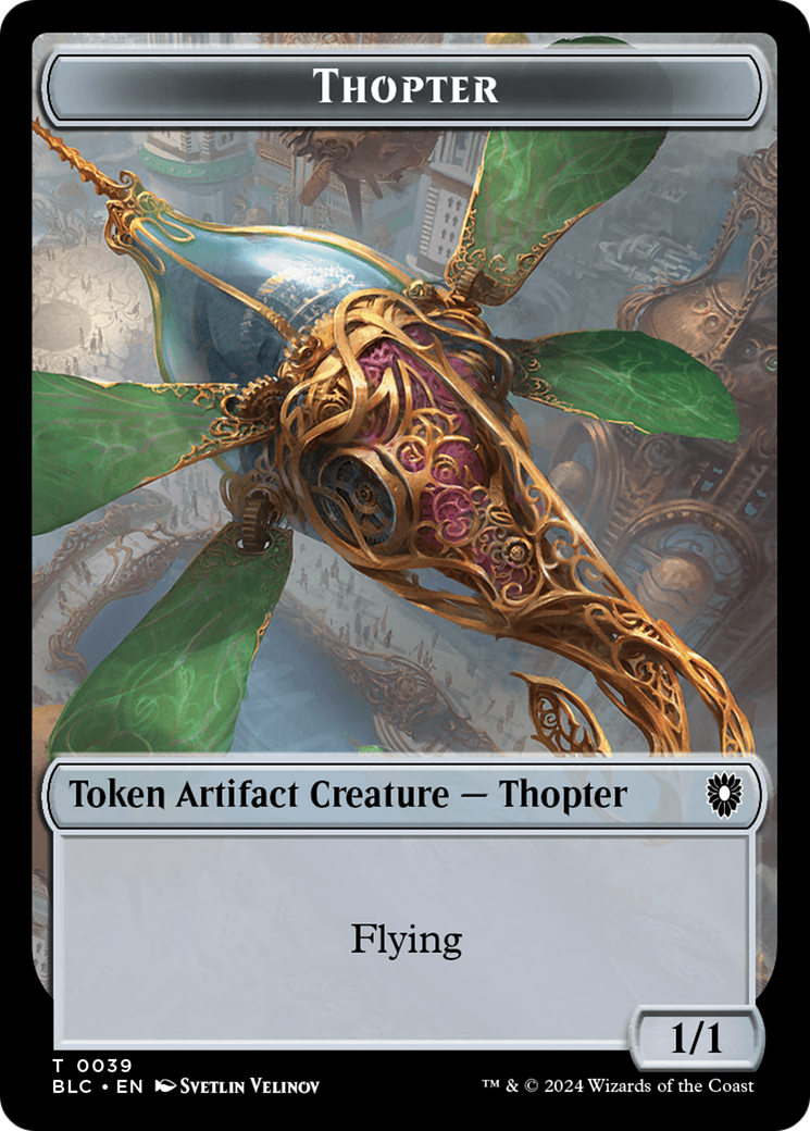 Goblin // Thopter Double-Sided Token [Bloomburrow Commander Tokens] | Enigma On Main