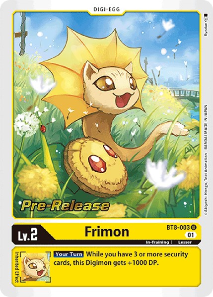 Frimon [BT8-003] [New Awakening Pre-Release Cards] | Enigma On Main