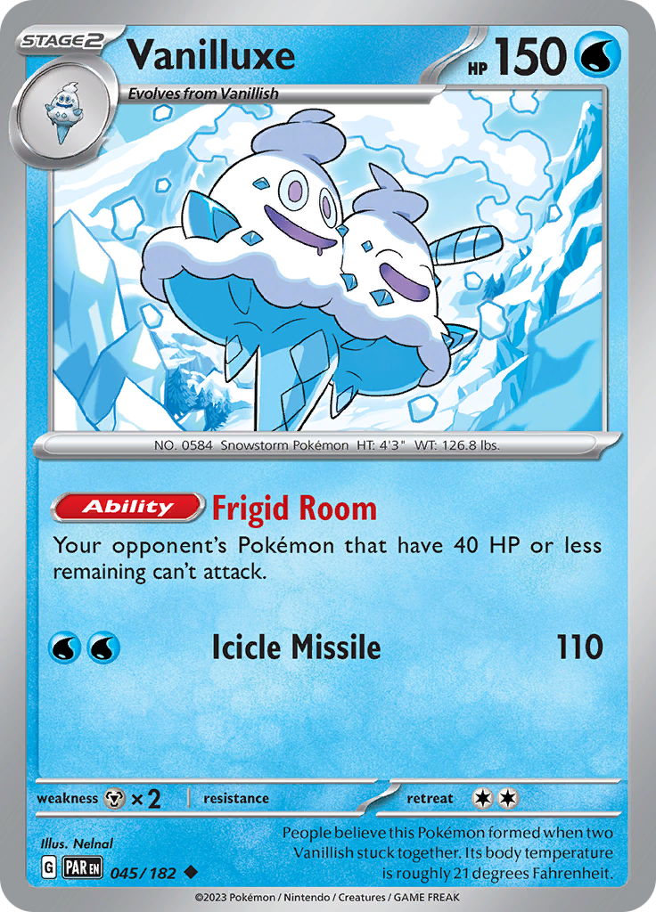 Vanilluxe (045/182) [Scarlet & Violet: Paradox Rift] | Enigma On Main