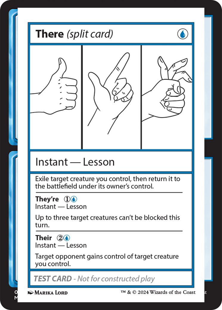 There (Split Card) [Mystery Booster 2 Playtest Cards] | Enigma On Main