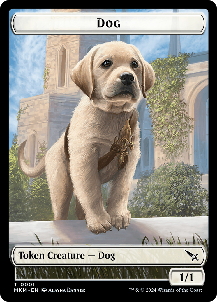 Dog Token [Murders at Karlov Manor Tokens] | Enigma On Main