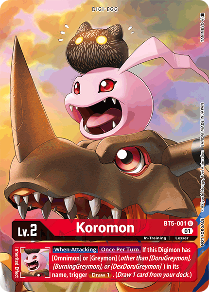 Koromon [BT5-001] (Premier Event) [Battle of Omni Promos] | Enigma On Main