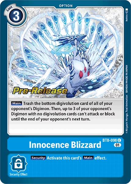 Innocence Blizzard [BT8-098] [New Awakening Pre-Release Cards] | Enigma On Main