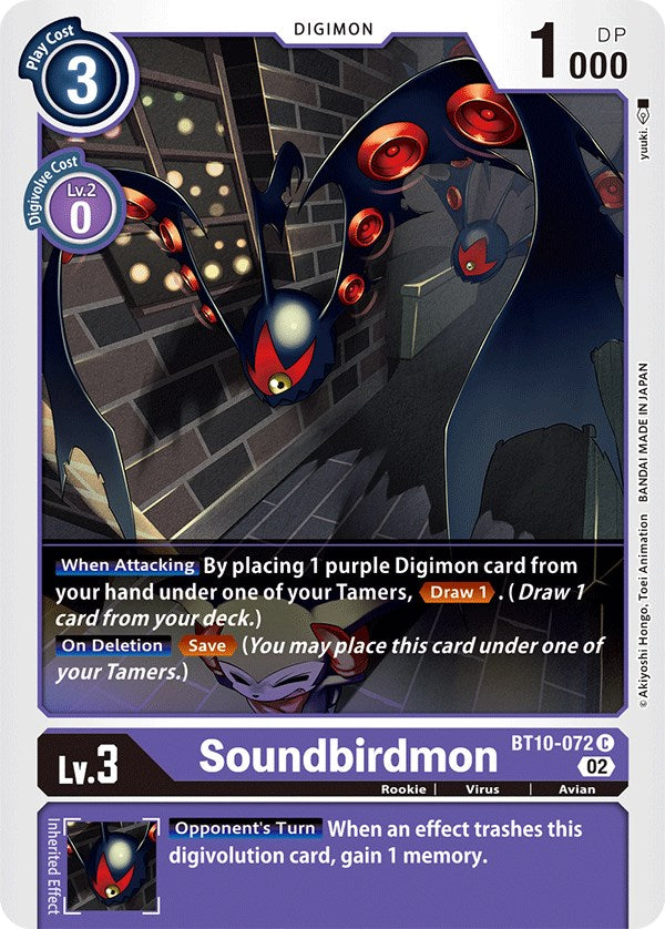 Soundbirdmon [BT10-072] [Xros Encounter] | Enigma On Main