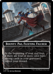 Bounty: Paq, Fleeting Filcher // Bounty Rules Double-Sided Token [Outlaws of Thunder Junction Commander Tokens] | Enigma On Main