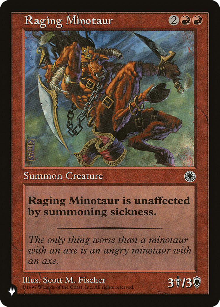 Raging Minotaur [The List Reprints] | Enigma On Main