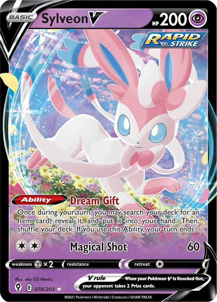 Sylveon V (074/203) [Sword & Shield: Evolving Skies] | Enigma On Main