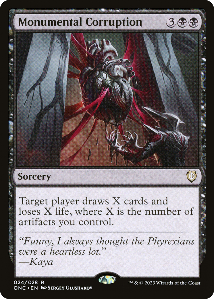 Monumental Corruption [Phyrexia: All Will Be One Commander] | Enigma On Main