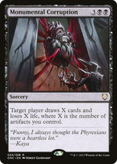 Monumental Corruption [Phyrexia: All Will Be One Commander] | Enigma On Main