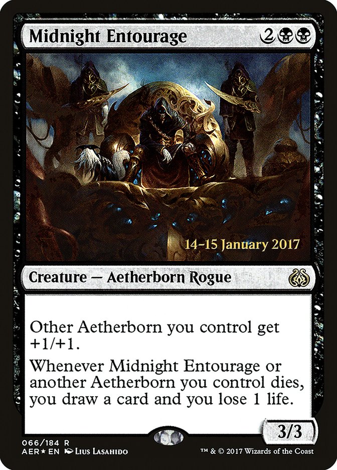 Midnight Entourage [Aether Revolt Prerelease Promos] | Enigma On Main