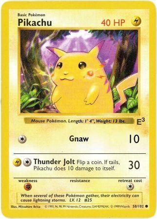 Pikachu (58/102) (E3 Stamped Promo with Red Cheeks) [Miscellaneous Cards] | Enigma On Main