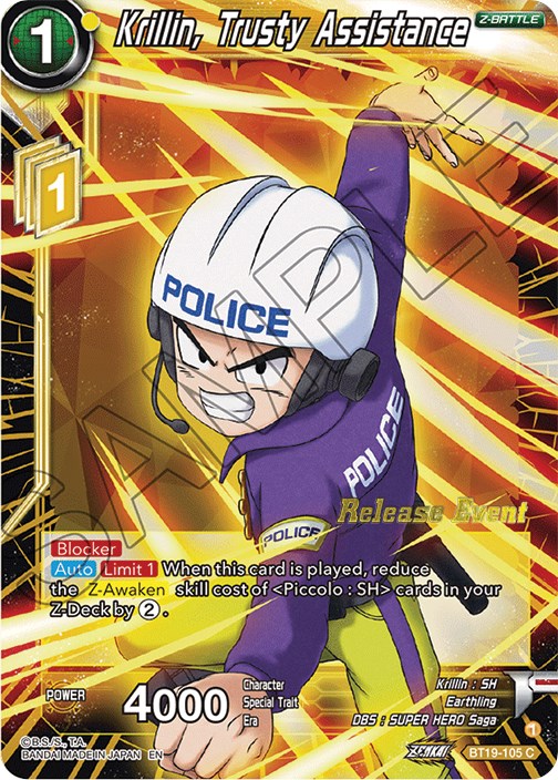 Krillin, Trusty Assistance (Fighter's Ambition Holiday Pack) (BT19-105) [Tournament Promotion Cards] | Enigma On Main