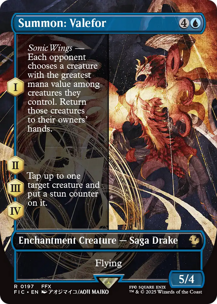 Summon: Valefor (Borderless) [FINAL FANTASY Commander] | Enigma On Main
