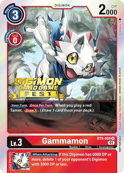 Gammamon [BT8-008] (Digimon Card Game Fest 2022) [New Awakening Promos] | Enigma On Main