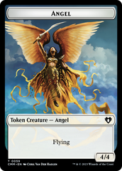 Copy (54) // Angel Double-Sided Token [Commander Masters Tokens] | Enigma On Main