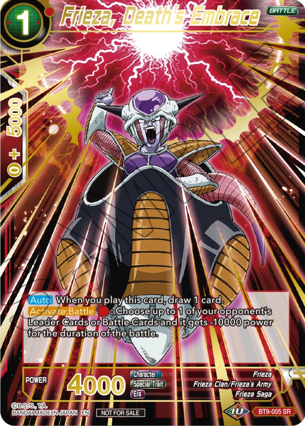 Frieza, Death's Embrace (BT9-005) [Tournament Promotion Cards] | Enigma On Main