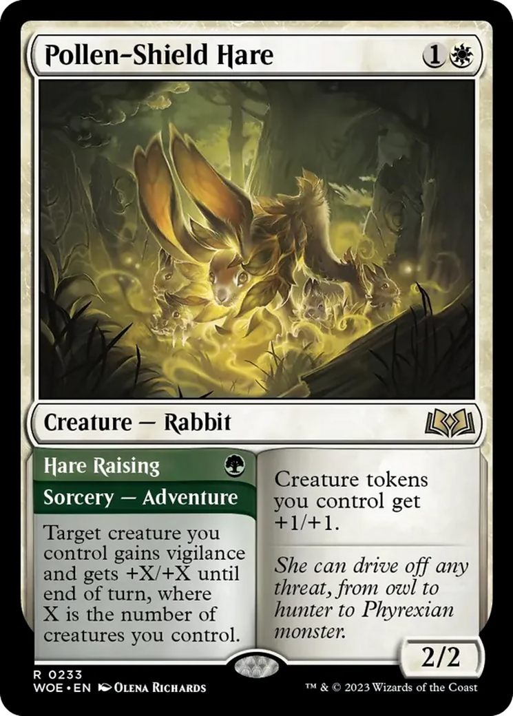 Pollen-Shield Hare // Hare Raising [Wilds of Eldraine] | Enigma On Main