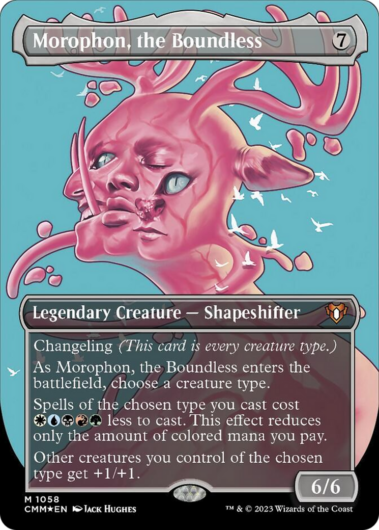 Morophon, the Boundless (Borderless Textured Foil Frame Break) [Commander Masters] | Enigma On Main