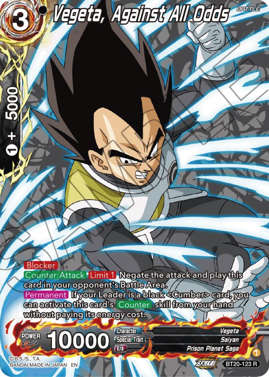 Vegeta, Against All Odds (Silver Foil) (BT20-123) [Power Absorbed] | Enigma On Main