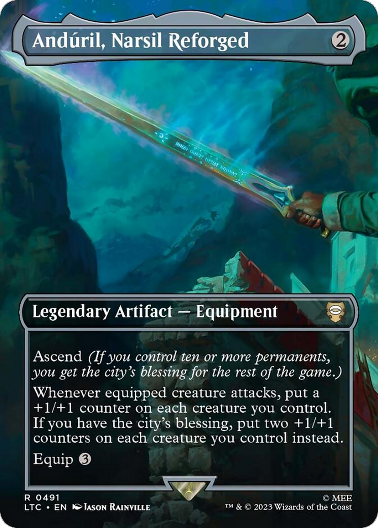 Anduril, Narsil Reforged (Borderless) [The Lord of the Rings: Tales of Middle-Earth Commander] | Enigma On Main