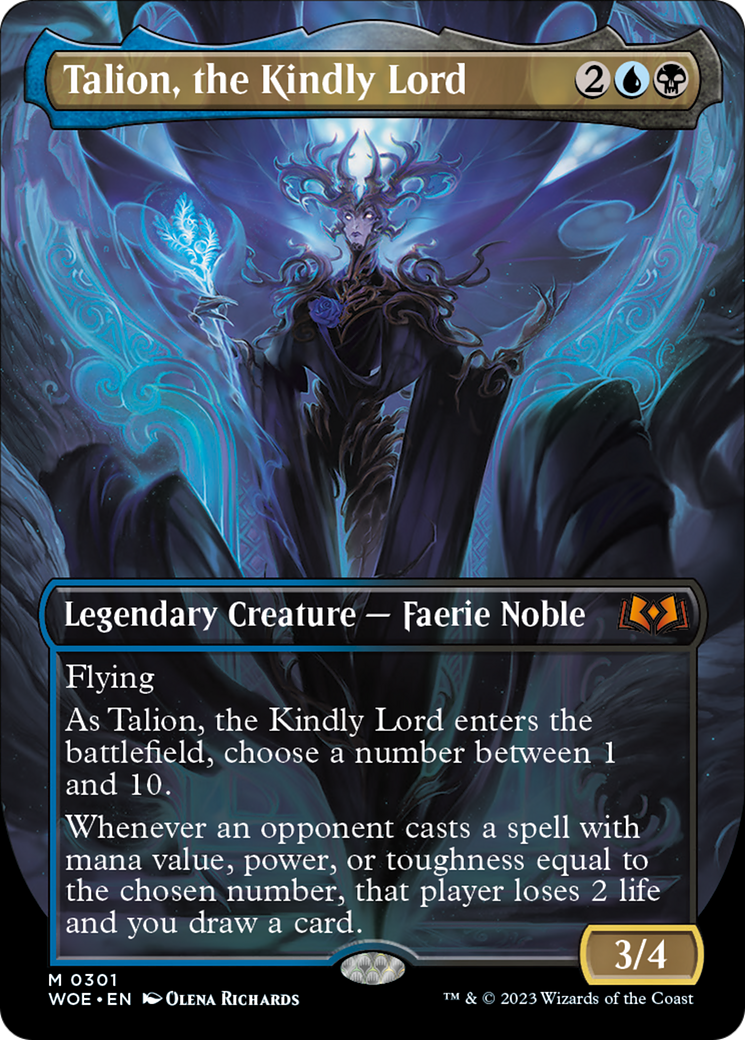 Talion, the Kindly Lord (Borderless Alternate Art) [Wilds of Eldraine] | Enigma On Main