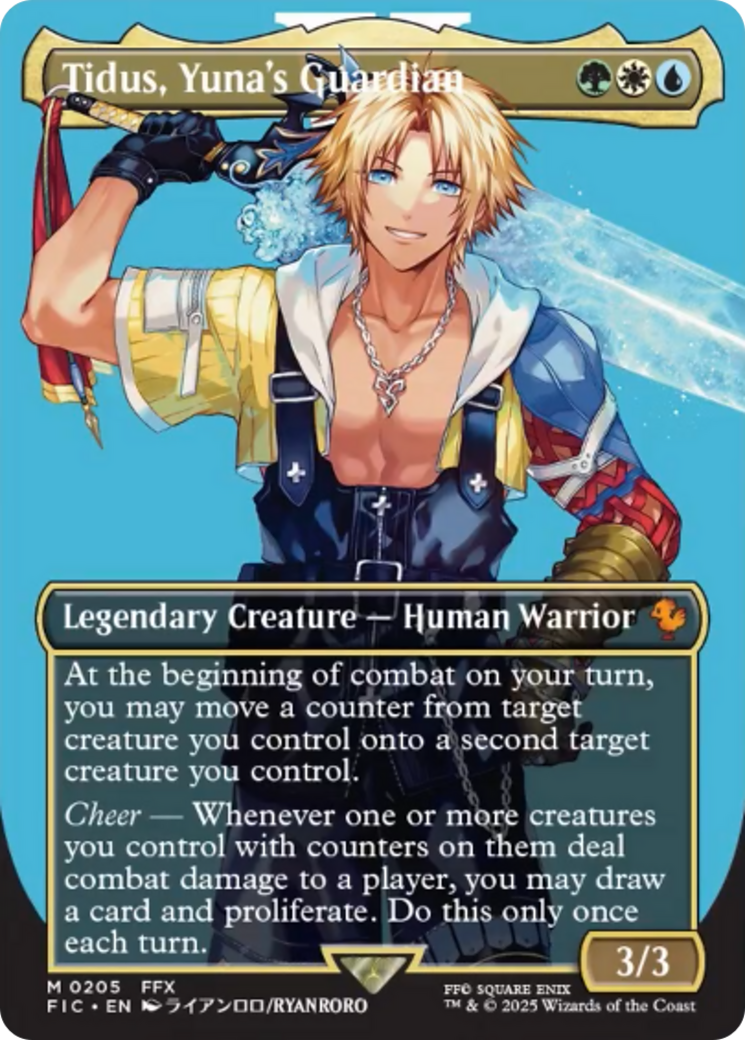 Tidus, Yuna's Guardian (Borderless) [FINAL FANTASY Commander] | Enigma On Main