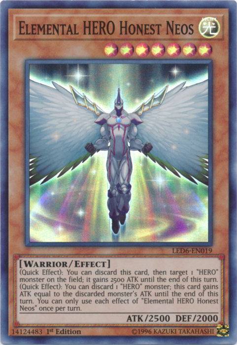 Elemental Hero Honest Neos [LED6-EN019] Super Rare | Enigma On Main
