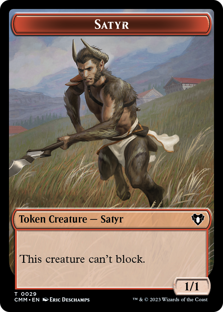 Satyr Token [Commander Masters Tokens] | Enigma On Main