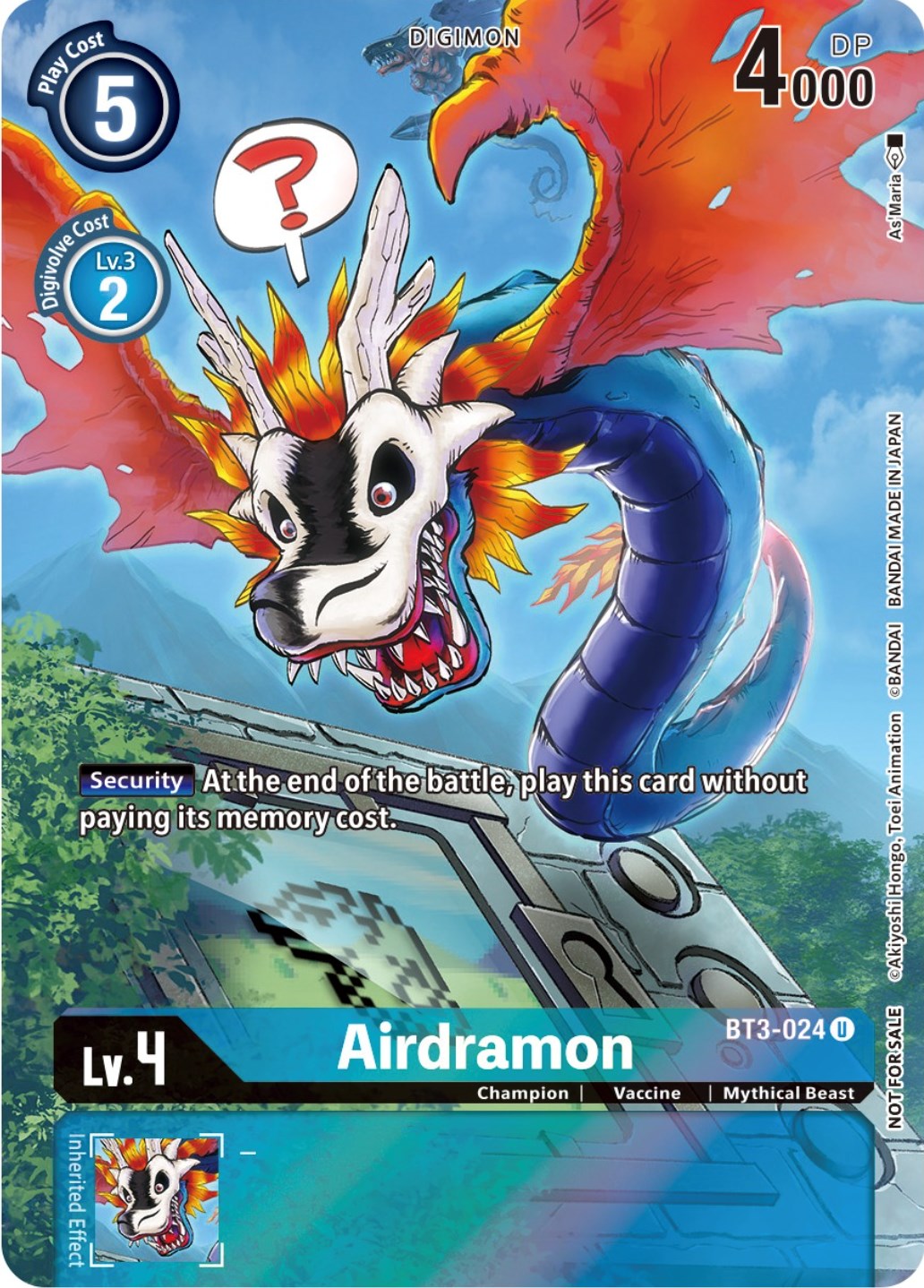 Airdramon [BT3-024] (25th Special Memorial Pack) [Release Special Booster Promos] | Enigma On Main