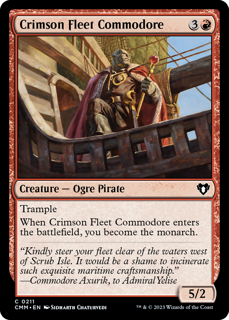 Crimson Fleet Commodore [Commander Masters] | Enigma On Main