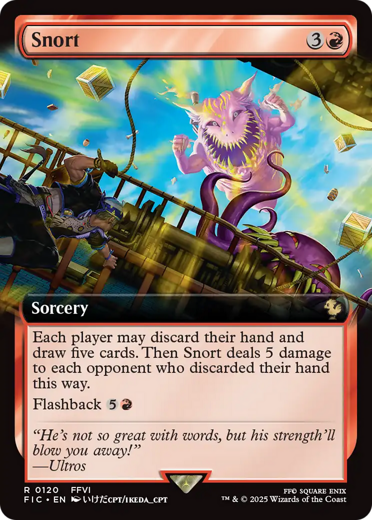 Snort (Extended Art) [FINAL FANTASY Commander] | Enigma On Main