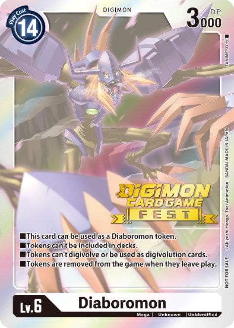 Diaboromon Token (Digimon Card Game Fest 2022) [Release Special Booster Promos] | Enigma On Main