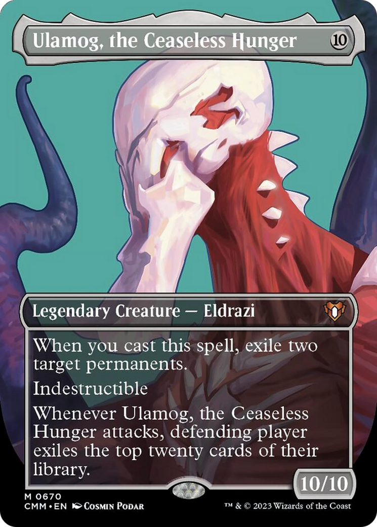 Ulamog, the Ceaseless Hunger (Borderless Profile) [Commander Masters] | Enigma On Main