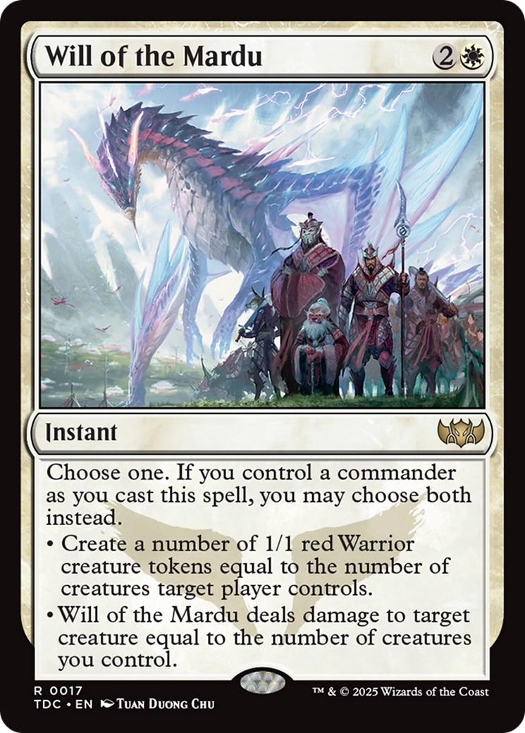 Will of the Mardu [Tarkir: Dragonstorm Commander] | Enigma On Main