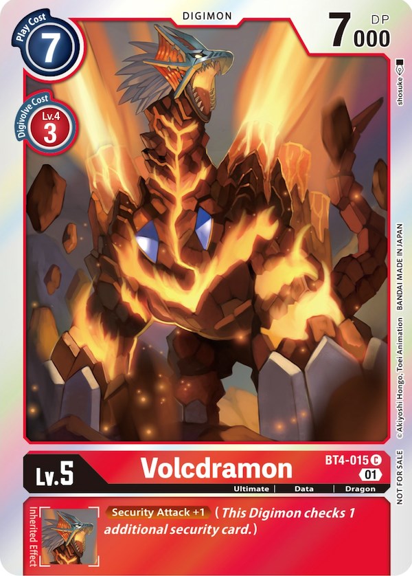 Volcdramon [BT4-015] (ST-11 Special Entry Pack) [Great Legend Promos] | Enigma On Main